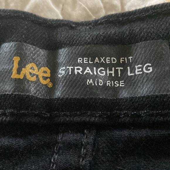 Lee relaxed fit women’s black jeans 12 long - Picture 3 of 8